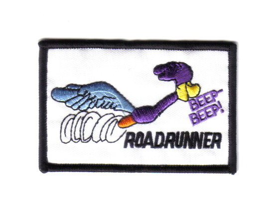 Looney Tunes Road Runner Running Figure & Name Beep-Beep! Embroidered Patch NEW