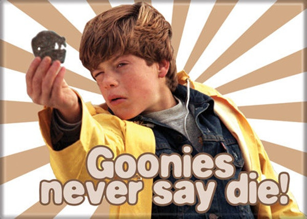 The Goonies Movie Mikey Goonies Never Say Die! Photo Refrigerator Magnet NEW