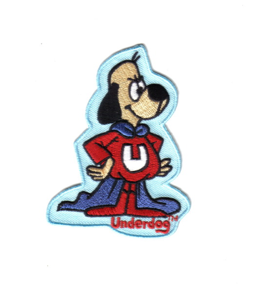 Underdog Animated TV Show Standing Figure Die-Cut Embroidered Patch NEW UNUSED