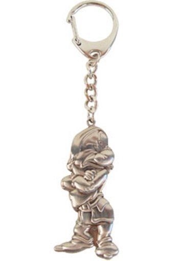 Walt Disney Snow White, Grumpy Figure Pewter Key Ring Keychain, NEW UNUSED