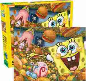 SpongeBob SquarePants and Friends 500 Piece Jigsaw Puzzle NEW SEALED #62127 picture