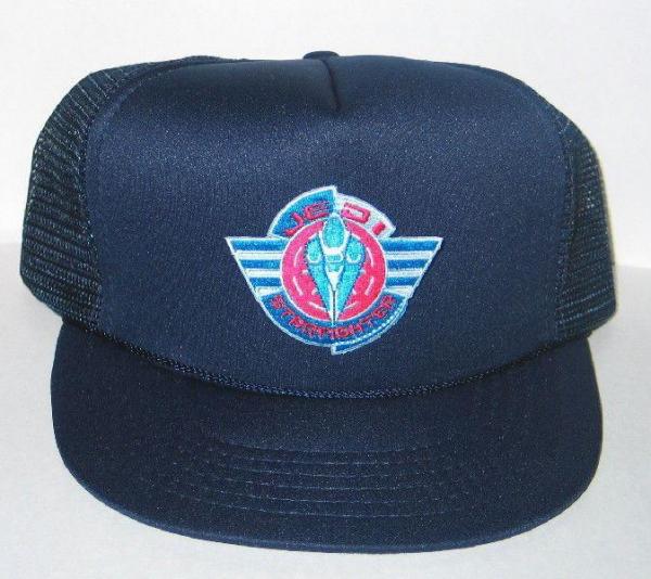 Star Wars Clone Wars Starfighter Patch on a Blue Baseball Cap Hat NEW picture