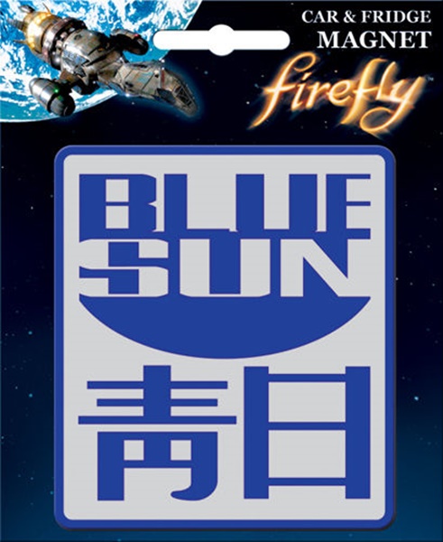 Firefly TV Series Blue Sun Logo Image Car Magnet Serenity NEW UNUSED picture