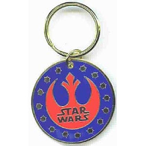 Classic Star Wars Rebel Alliance New Republic Metal Key Chain 1983 NEW UNUSED picture