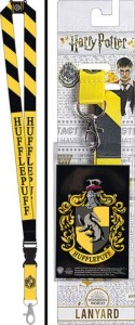 Harry Potter House Of Hufflepuff Colors and Name Lanyard with Logo Badge Holder