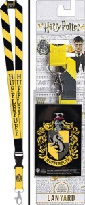 Harry Potter House Of Hufflepuff Colors and Name Lanyard with Logo Badge Holder picture