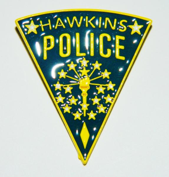 Stranger Things TV Series Hawkins Police Logo Metal Enamel Pin NEW UNUSED picture