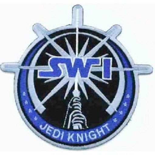 Star Wars Jedi Knight Lightsaber Initials Logo Embroidered Patch, NEW UNUSED picture