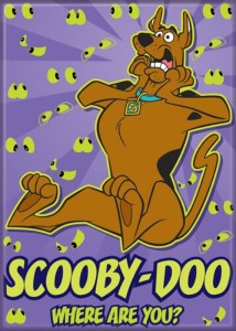 Scooby-Doo! Where Are You? Animation Scooby Frightened Refrigerator Magnet NEW