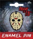 Friday The 13th Movies Jasons Mask Image Thick Metal Enamel Pin NEW UNUSED