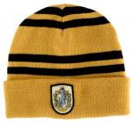 Harry Potter House of Hufflepuff Colors Beanie Hat with Crest NEW UNWORN