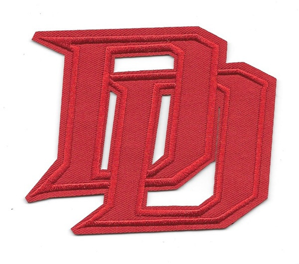 Marvel Comics Daredevil Interlocking DD Red Logo Embroidered Patch NEW UNUSED