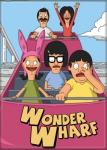 Bob’s Burgers Animated TV Wonder Wharf Rollercoaster Refrigerator Magnet UNUSED