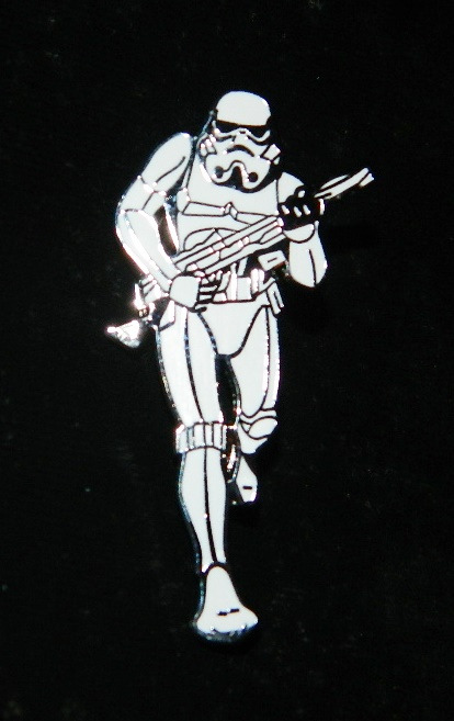Classic Star Wars Imperial Stormtrooper Full Figure Metal Enamel Pin 1994 UNUSED