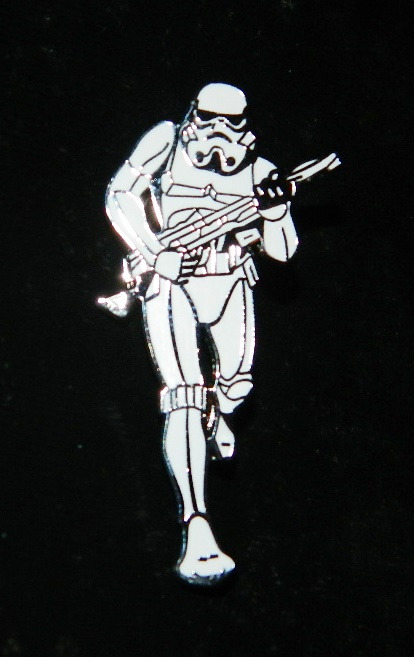 Classic Star Wars Imperial Stormtrooper Full Figure Metal Enamel Pin 1994 UNUSED picture