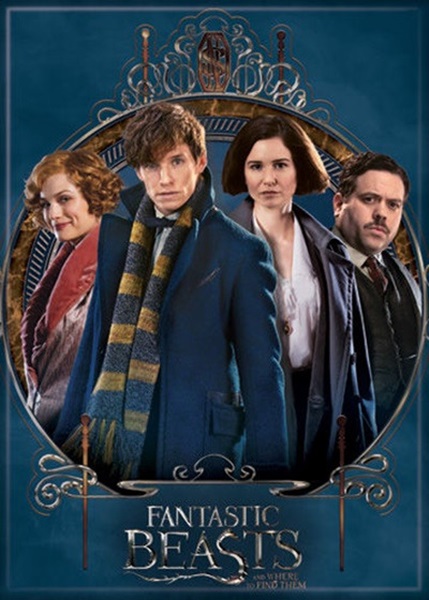 Fantastic Beasts Movie Cast Photo Image Refrigerator Magnet Harry Potter UNUSED