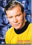 Star Trek: The Original Series Captain Kirk Portrait Over Collage Photo Magnet