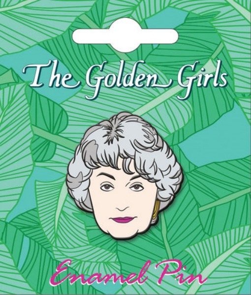 The Golden Girls Dorothy Face Thick Metal Enamel Pin NEW CARDED