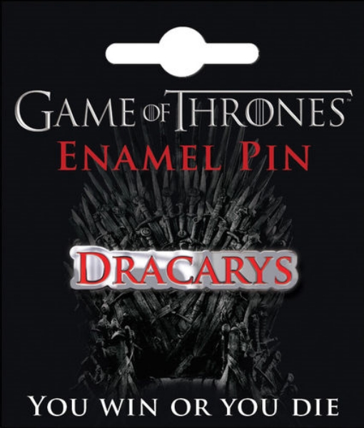 Games of Thrones Dracarys Name Logo Licensed Enamel Metal Lapel Pin NEW picture