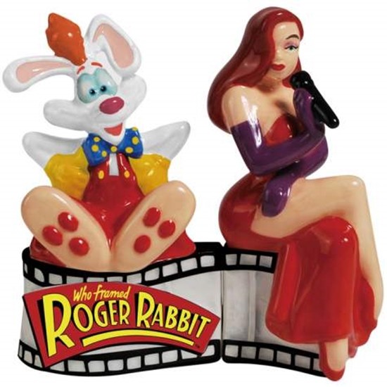 Roger Rabbit and Jessica Rabbit Ceramic Salt and Pepper Shakers Set NEW UNUSED