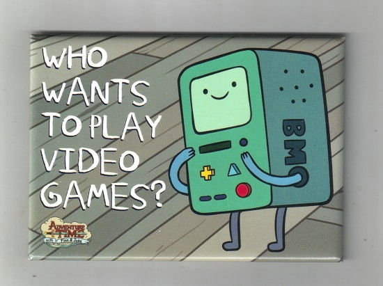Adventure Time BMO, Beemo Who Wants To Play Video Games? Refrigerator Magnet NEW