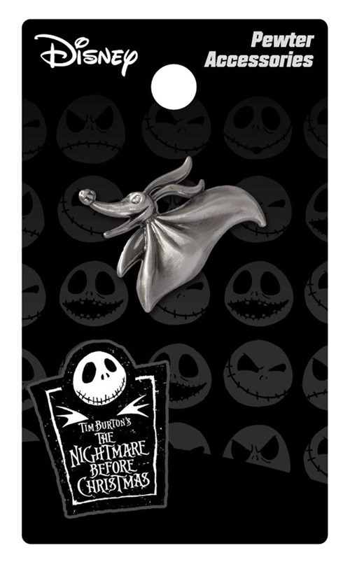 The Nightmare Before Christmas Zero Figure Pewter Metal Lapel Pin NEW UNUSED picture