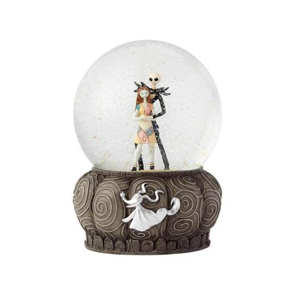 The Nightmare Before Christmas Jack & Sally Standing 6.5" Water Globe NEW BOXED picture