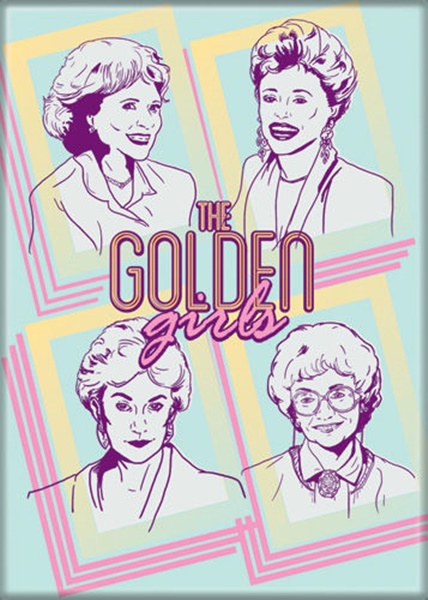 The Golden Girls TV Series Cast Art Image Refrigerator Magnet NEW UNUSED