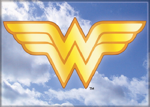 DC Comics Wonder Woman WW Logo In The Sky Refrigerator Magnet, NEW UNUSED