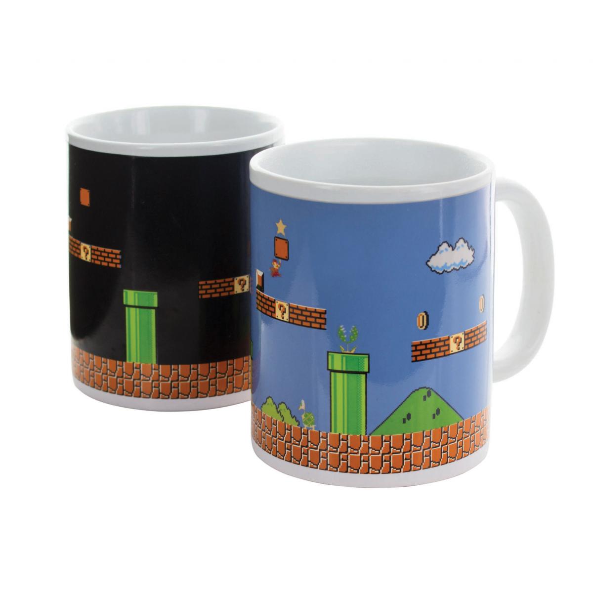 Super Mario Bros. Classic Images Heat Change 10 oz Ceramic Mug NEW UNUSED Boxed picture