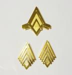 New Battlestar Galactica Major Deluxe Rank Metal Pin Pip Set of 3 NEW UNUSED