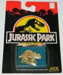 Jurassic Park Movie Triceratops Metal Enamel Pin ACE Novelty 1993 MIB SEALED