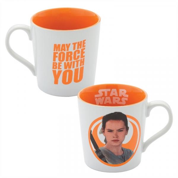 Star Wars The Force Awakens Rey Image 12 Ounce Ceramic Coffee Mug, NEW UNUSED
