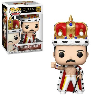 Queen Band Freddie Mercury as a King Music POP Vinyl Figure #184 FUNKO NEW NIB