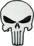 The Punisher White Skull Logo Large Jacket Embroidered Patch