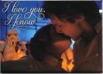 Star Wars Leia and Han I Love You. I Know. Photo Refrigerator Magnet NEW UNUSED