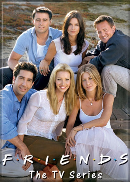Friends TV Series Cast On A Beach Photo Image Refrigerator Magnet NEW UNUSED