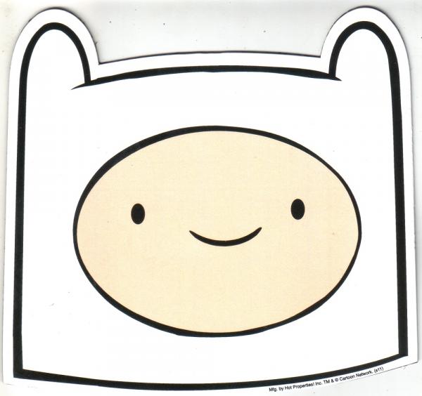Adventure Time Finn Head Large Car Magnet, NEW UNUSED picture