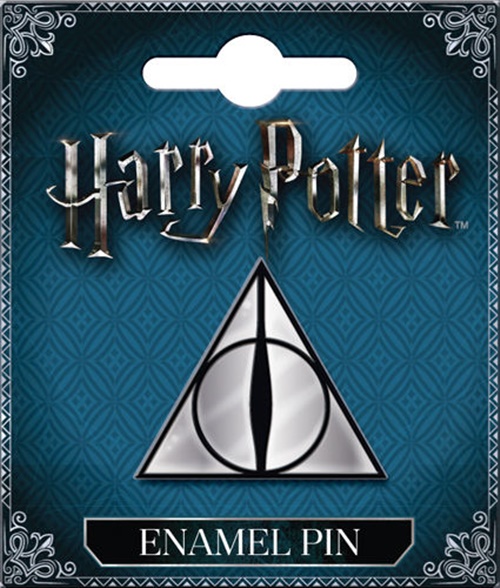 Harry Potter Deathly Hallows Logo Thick Metal Enamel Pin NEW UNUSED