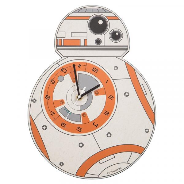 Star Wars: The Force Awakens BB-8 Shaped Deco Cordless Wall Clock, NEW SEALED picture