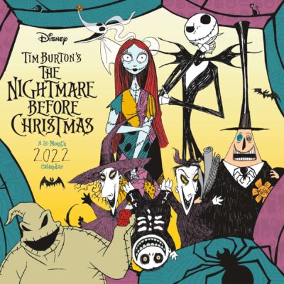 Walt Disney The Nightmare Before Christmas Art 16 Month 2022 Wall Calendar NEW picture