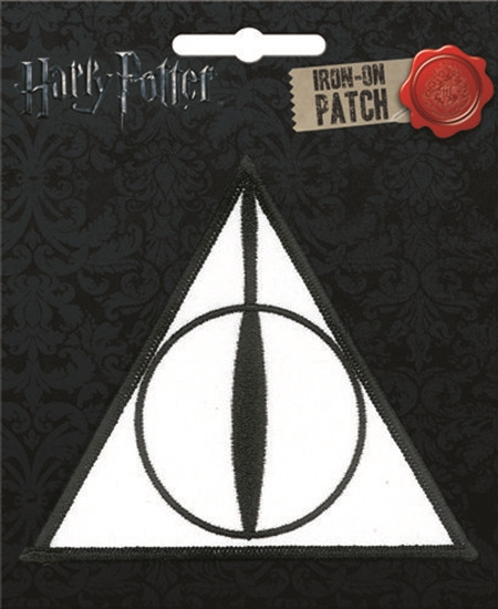 Harry Potter The Deathly Hallows Logo Embroidered Patch NEW UNUSED ATB