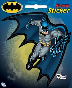 DC Comics Batman Leaping Comic Art Image Peel Off Sticker Decal NEW SEALED