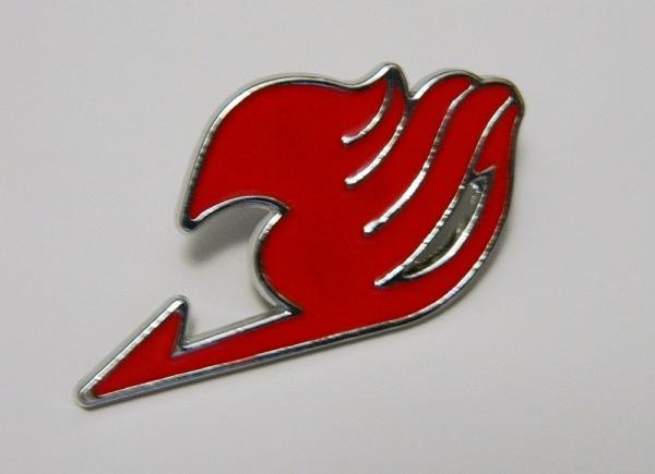 Fairy Tail Anime Manga Series Red Logo Metal Enamel Pin NEW UNUSED