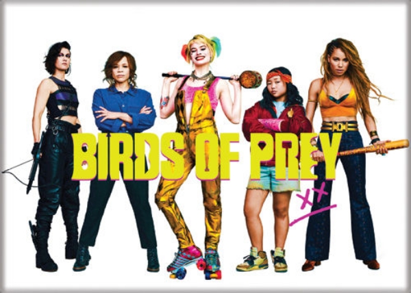 Birds of Prey Movie Harley Quinn with Birds Group Photo Refrigerator Magnet NEW
