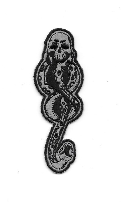 Harry Potter Death Eaters Dark Mark Logo Embroidered Patch NEW UNUSED picture