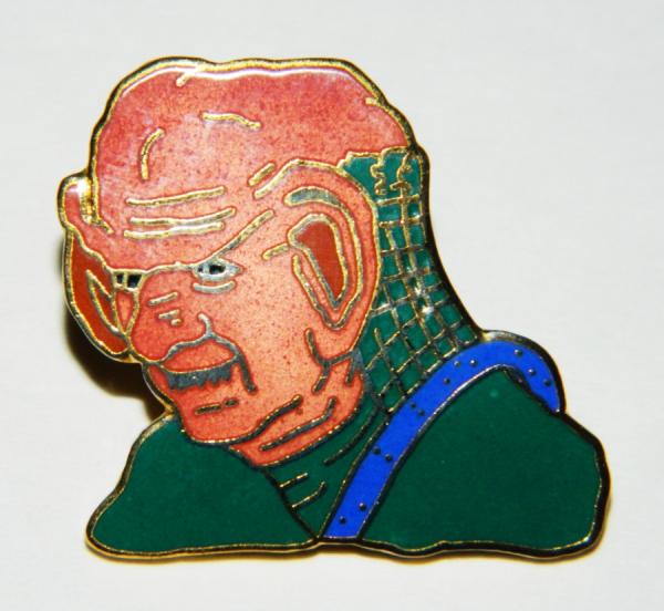 Star Trek: The Next Generation Ferengi Figure Metal Cloisonne Pin 1991 UNUSED picture