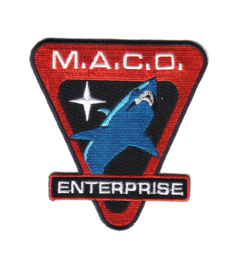 Star Trek Enterprise TV Series MACO Commandos Shark Logo Embroidered Patch NEW picture