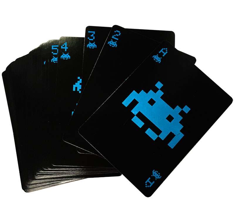 Space Invaders Arcade Game Playing Cards Deck with Embossed Case NEW SEALED picture