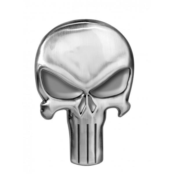 Marvel Comics The Punisher Skull Logo Image Metal Silver Toned Pewter Lapel Pin picture